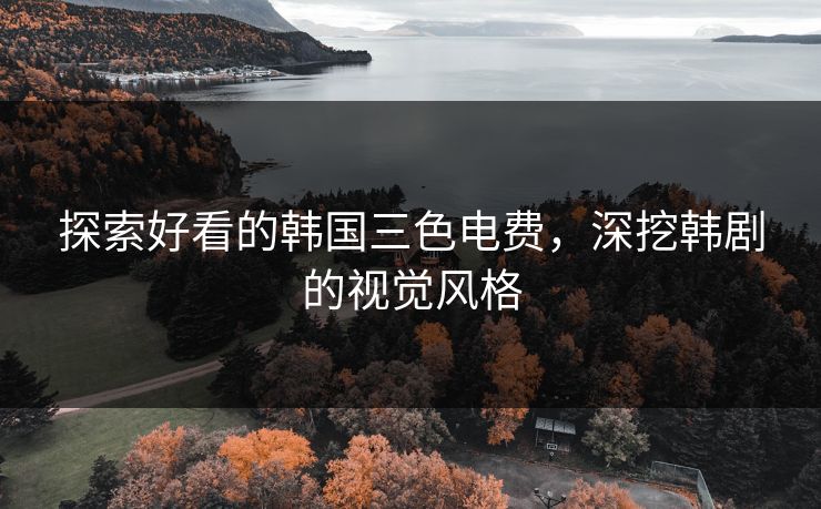 探索好看的韩国三色电费,深挖韩剧的视觉风格 探索好看的韩国三色电费,深挖韩剧的视觉风格
