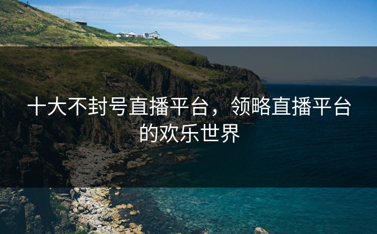十大不封号直播平台，领略直播平台的欢乐世界