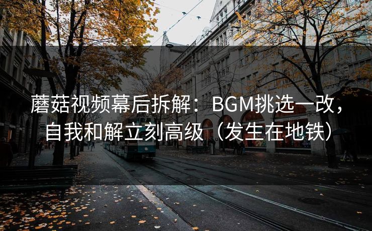 蘑菇视频幕后拆解：BGM挑选一改，自我和解立刻高级（发生在地铁）